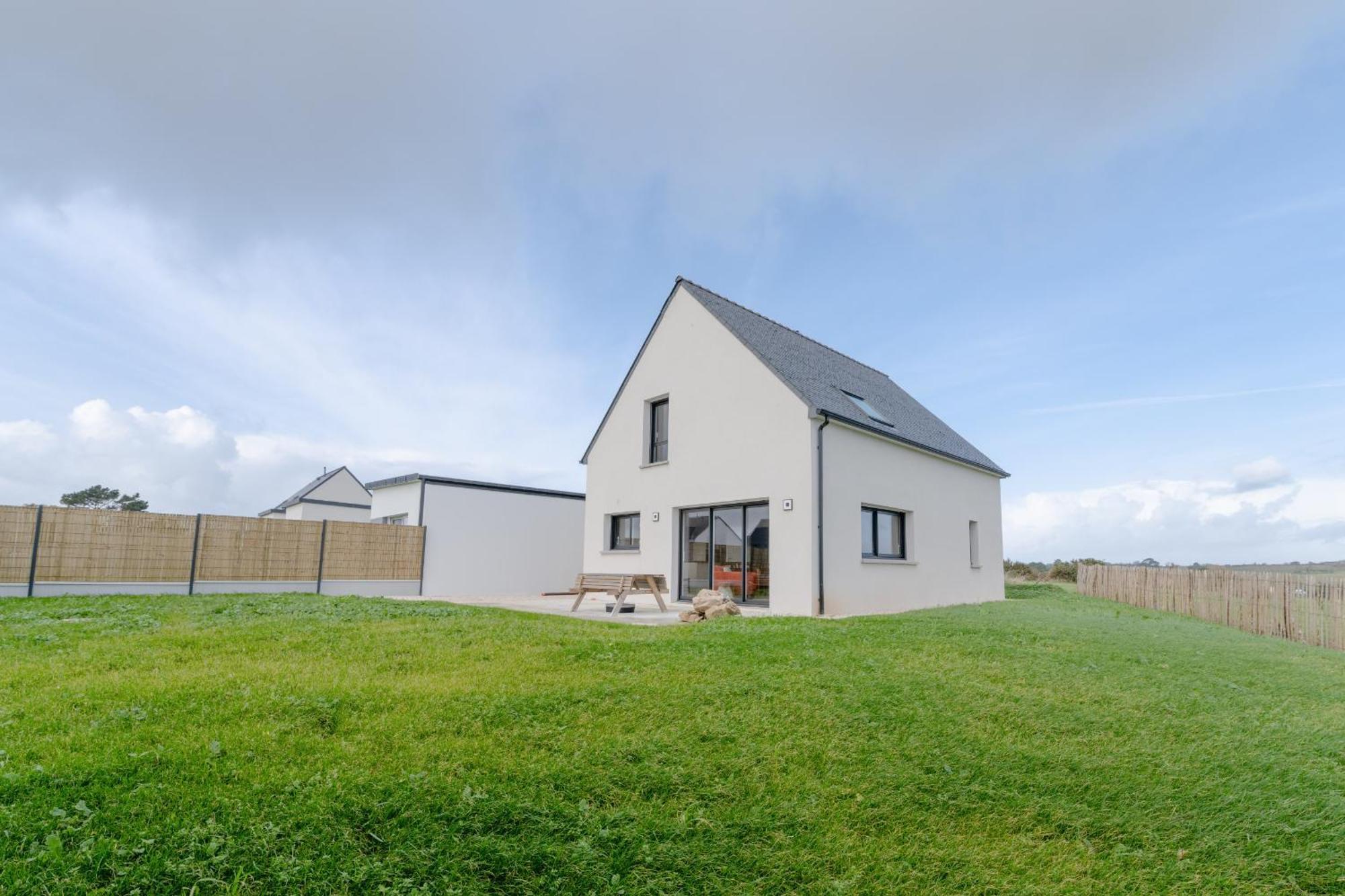 Ty Nevez - Jolie Maison Neuve Avec Petite Vue Mer Saint-Pabu  Bagian luar foto